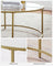 Round Coffee Table - Tempered Glass - Gold - Robust Steel Frame