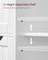 Wooden Cabinet - White - 4 Drawers and 1 Wardrobe Compartment