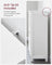 Wooden Cabinet - White - 4 Drawers and 1 Wardrobe Compartment