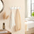 Wall-Mounted Coat Rack - MDF and Zinc Die-Cast - White and Silver