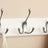 Wall-Mounted Coat Rack - MDF and Zinc Die-Cast - White and Silver