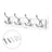 Wall-Mounted Coat Rack - MDF and Zinc Die-Cast - White and Silver