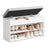 Shoe Bench - Wood and Foam - Cloud White and Dove Grey