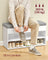 Shoe Bench - Wood and Foam - Cloud White and Dove Grey
