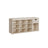 Shoe Storage Bench - Wood - White - Padded Seat with Drawer and Open Compartments