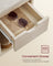 Shoe Storage Bench - Wood - White - Padded Seat with Drawer and Open Compartments