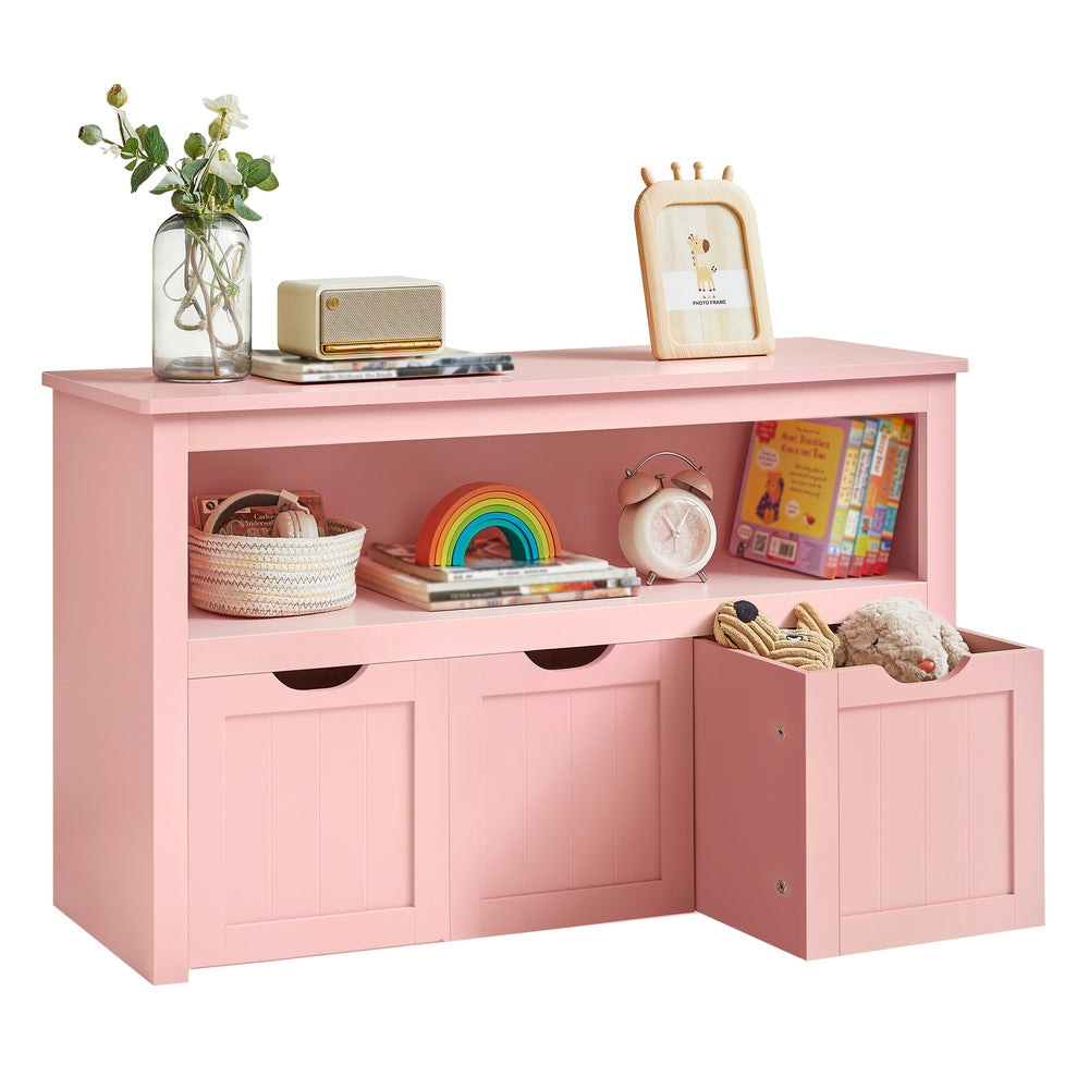 Toy Storage Unit Candy Pink - MDF and Particleboard - Jelly Pink