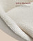 Adjustable Dressing Chair - Teddy Fleece and PU Leather - Cream White