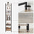 6-Tier Bookshelf - Wood - Rustic Brown and Black - Industrial Open Storage Design