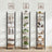 6-Tier Bookshelf - Wood - Rustic Brown and Black - Industrial Open Storage Design