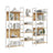 Bookcase Bookshelf - Wood and Steel - Golden Oak
