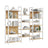 Bookcase Bookshelf - Wood and Steel - Golden Oak