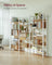 Bookcase Bookshelf - Wood and Steel - Golden Oak