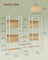 Bookcase Bookshelf - Wood and Steel - Golden Oak