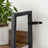 5-Tier Narrow Storage Shelf - Steel Frame - Rustic Brown and Black