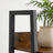 5-Tier Narrow Storage Shelf - Steel Frame - Rustic Brown and Black