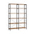 6-Tier Bookshelf - Engineered Wood - Rustic Brown and Black