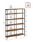6-Tier Bookshelf - Engineered Wood - Rustic Brown and Black