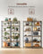 6-Tier Bookshelf - Engineered Wood - Rustic Brown and Black