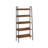 5-Tier Ladder Shelf - Metal - Rustic Brown