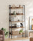 5-Tier Ladder Shelf - Metal - Rustic Brown