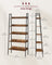 5-Tier Ladder Shelf - Metal - Rustic Brown