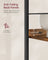 6-Tier Bookcase - Particleboard and Steel - Rustic Brown and Ink Black
