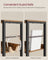 6-Tier Bookcase - Particleboard and Steel - Rustic Brown and Ink Black