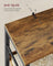 6-Tier Bookcase - Particleboard and Steel - Rustic Brown and Ink Black