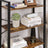 Bookcase - Iron - Rustic Brown - 4-Tier Industrial Ladder Shelf