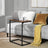 Side Table - Wood - Rustic Brown and Black - Simple Structure