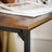 Side Table - Wood - Rustic Brown and Black - Simple Structure