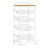 5-Tier Storage Trolley - Wood and Steel - Golden Oak