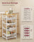 5-Tier Storage Trolley - Wood and Steel - Golden Oak