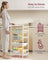 5-Tier Storage Trolley - Wood and Steel - Golden Oak