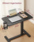 Overbed table - Steel and Wood - Ink Black