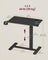 Overbed table - Steel and Wood - Ink Black