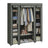 Portable Fabric Wardrobe - Fabric and Metal Tube - Sage Green