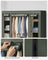 Portable Fabric Wardrobe - Fabric and Metal Tube - Sage Green