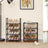 Shoe Organiser Rack - 8-Tier, Holds 16-20 Pairs - Metal - Grey