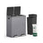 Dual Compartment Rubbish Bin - Plastic - Slate Grey - Soft Close