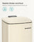 Kitchen Bin 1.6-Gallon ( ) Trash Bin - Stainless Steel and Plastic - Sand Beige
