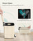 Kitchen Bin 1.6-Gallon ( ) Trash Bin - Stainless Steel and Plastic - Sand Beige