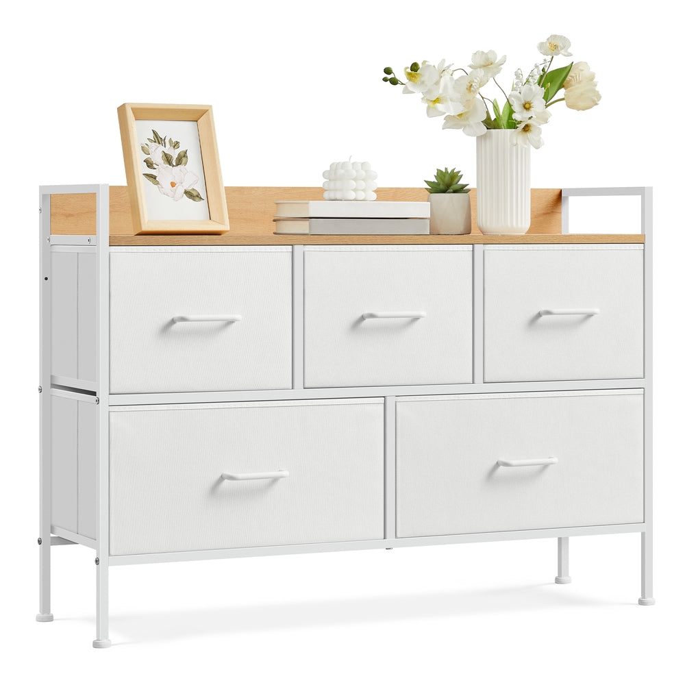 Chest of Drawers - Wood and MDF - Cloud White