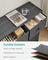 Chest of Drawers - Wood Top and Steel - Grey
