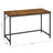 Small Office Desk - Metal - Rustic Brown