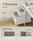 Computer Desk - Wood and Steel - Maple White and Cloud White