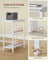 Computer Desk - Wood and Steel - Maple White and Cloud White