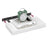 Wall Shelf Floating Shelf White - MDF and Steel - Snow White