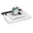 Wall Shelf Floating Shelf White - MDF and Steel - Snow White
